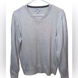 Gray V-Neck Sweater